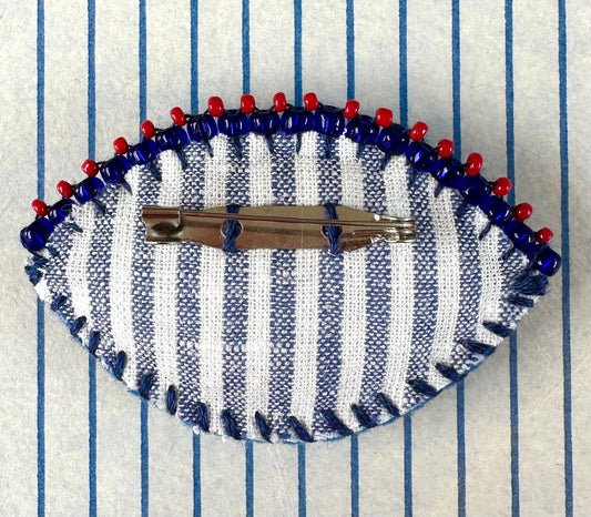 Eye Brooch - Blue & Red