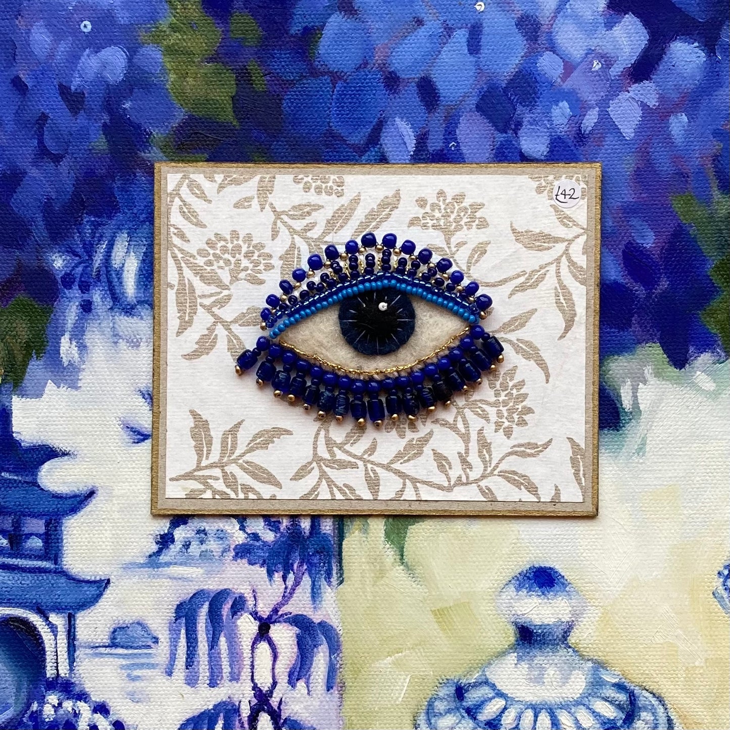 Eye Brooch - Blue