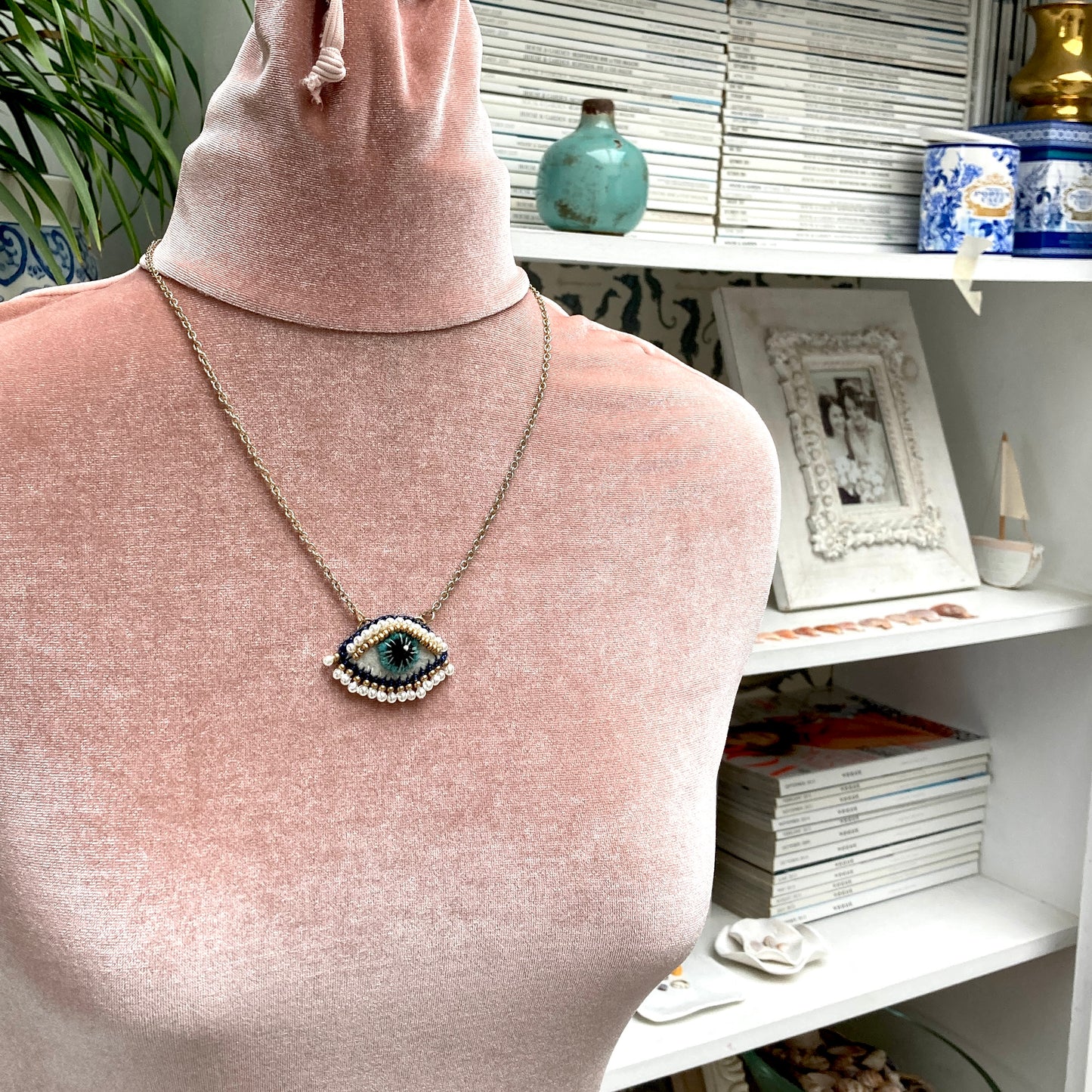 Pendant - Blue & Gold