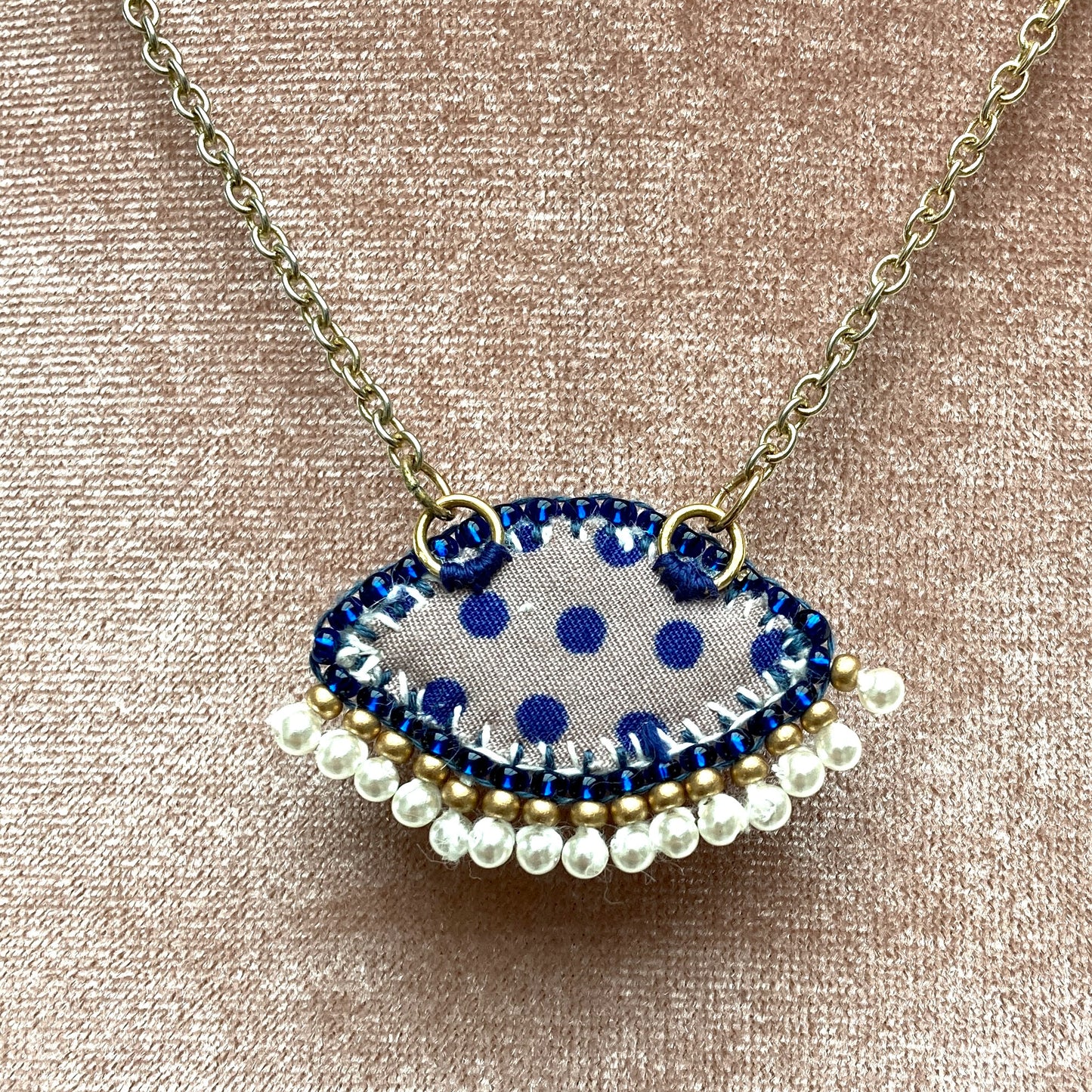 Pendant - Blue & Gold