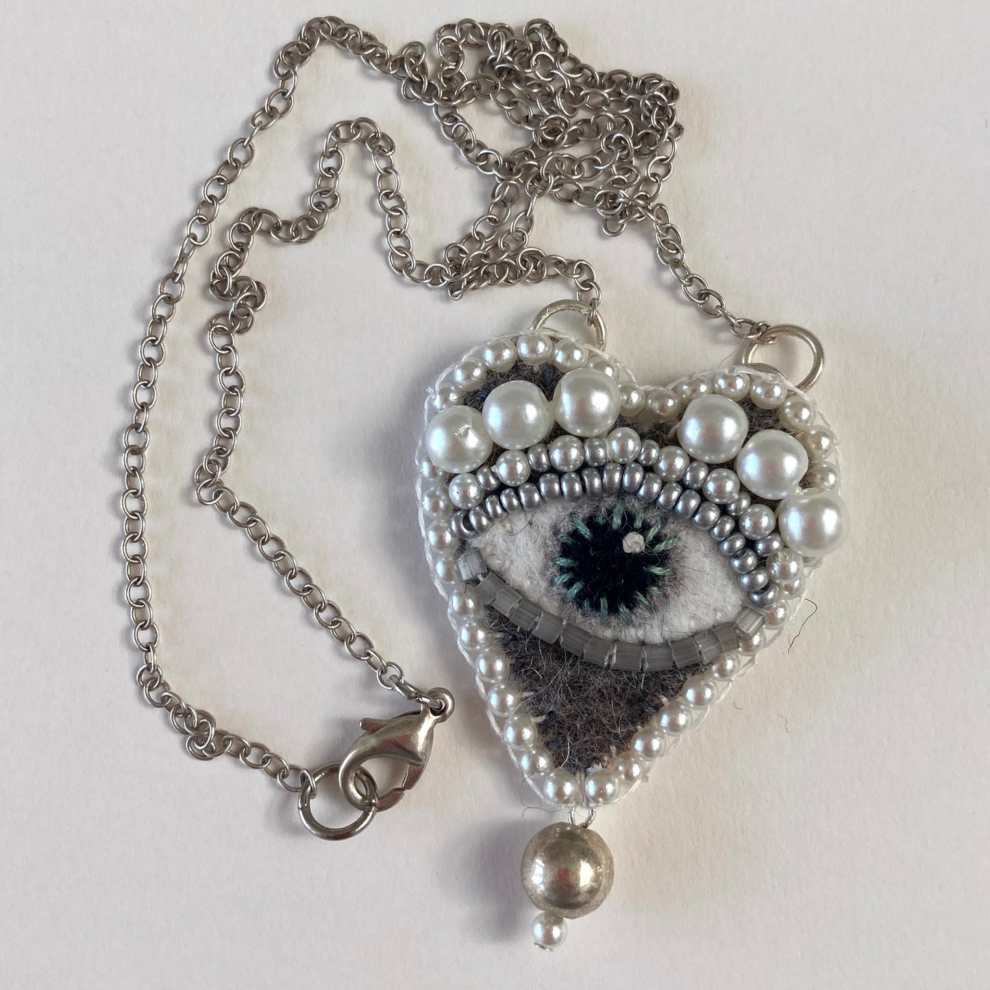 Pendant - Silver & Pearls