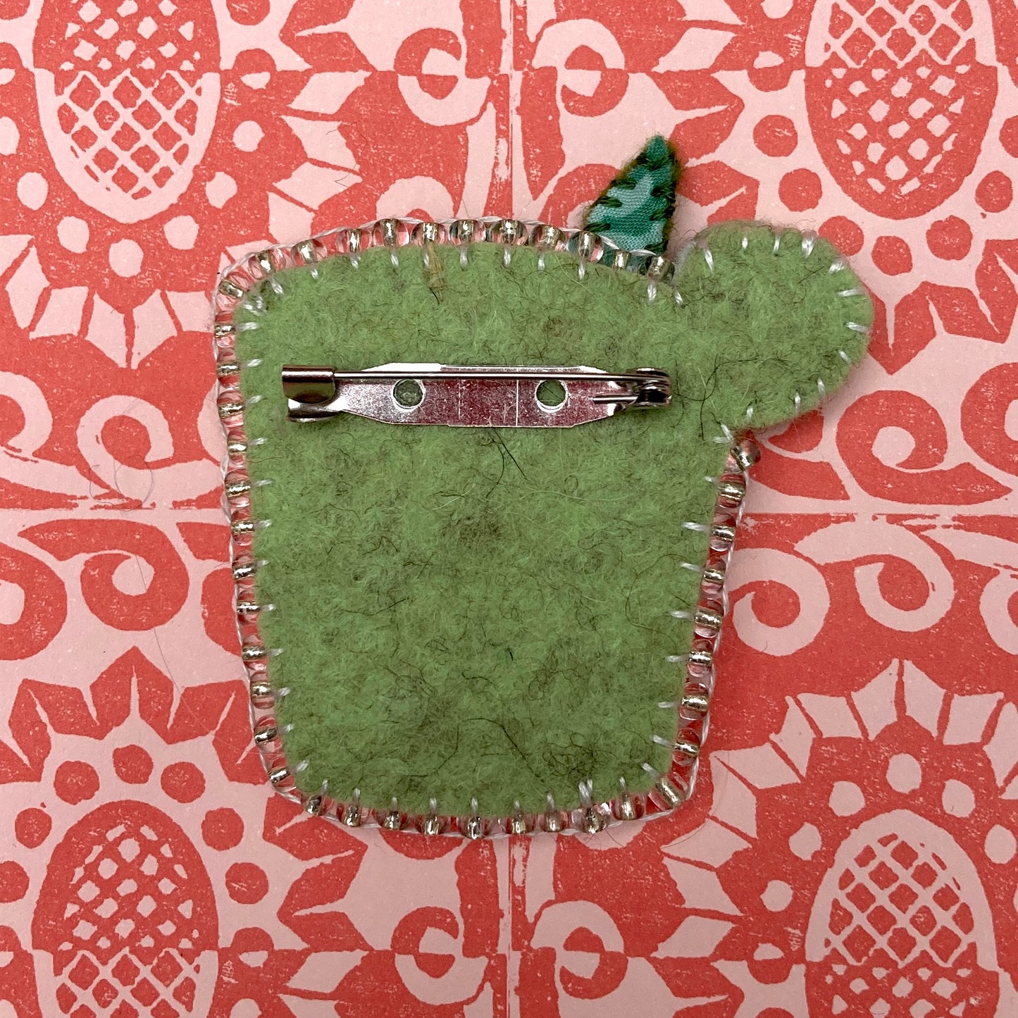 Cafe Life Brooch - Gin & Lime