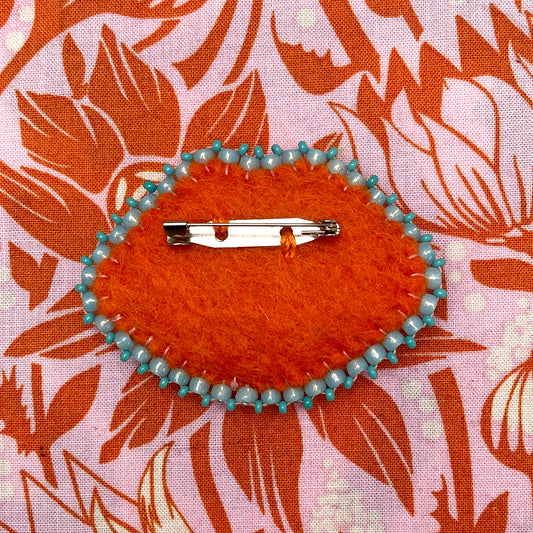 Lips Brooch - Pale Pink