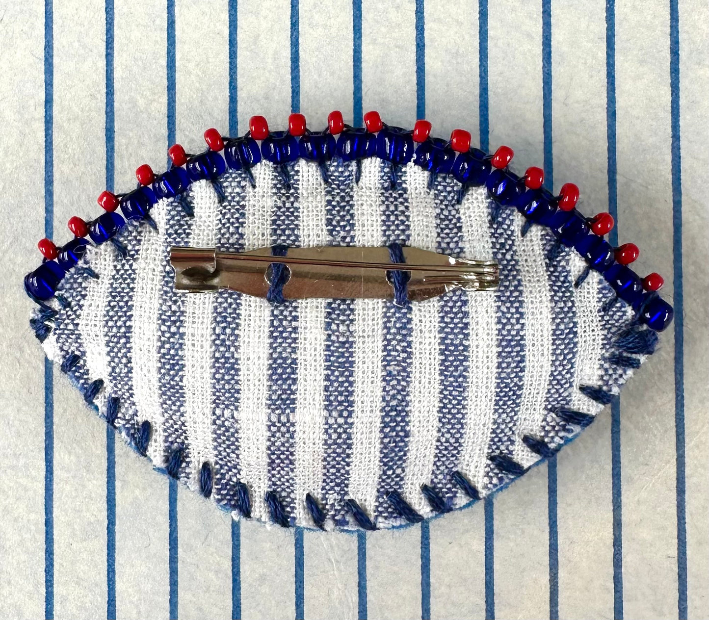 Eye Brooch - Blue & Red