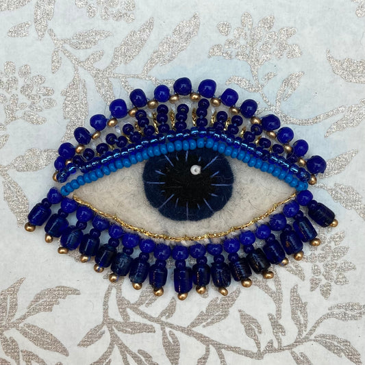 Eye Brooch - Blue