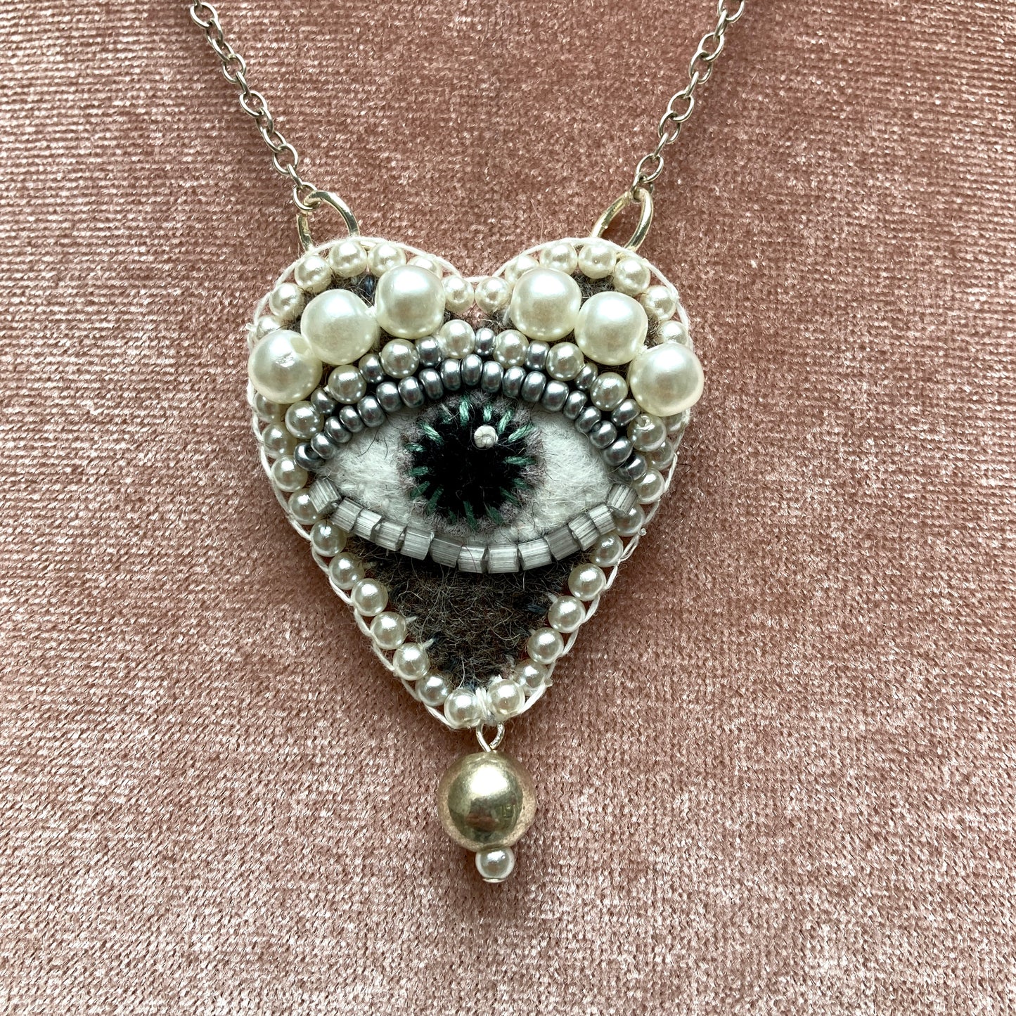 Pendant - Silver & Pearls