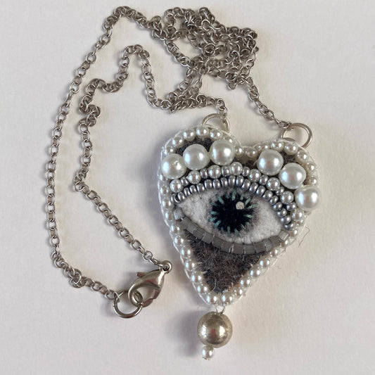 Pendant - Silver & Pearls