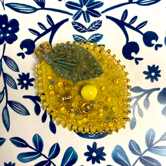 Fruity Lemon Brooch