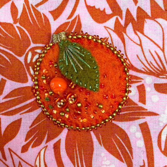 Fruity Orange Brooch