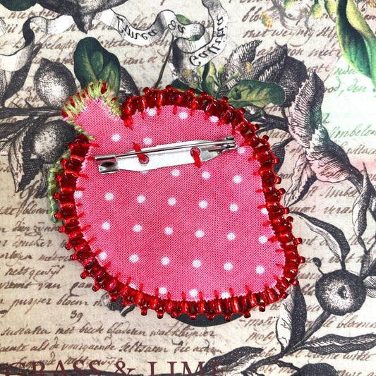 Fruity Strawberry Brooch