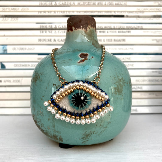 Pendant - Blue & Gold