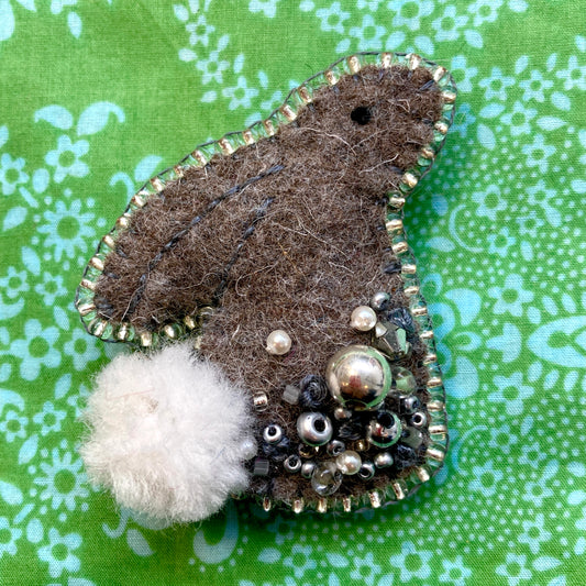 Bunny Brooch - Star Gazing Coffee