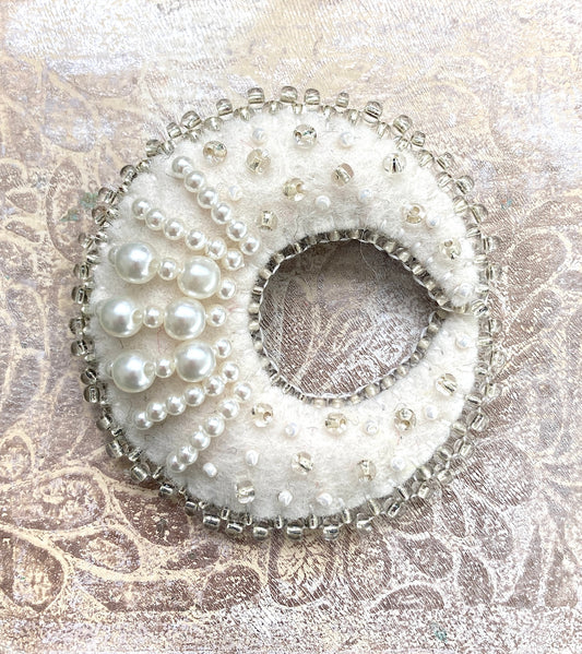 Moon Brooch - Full Ivory