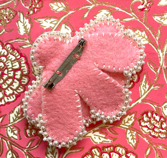 Flower Brooch - Ivory